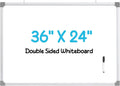 MaxGear Dry Erase Board for Wall, 36in x 24in - Double-Sided Magnetic