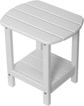 adalone Adirondack Side Table 16.5 in Outdoor Double Deck - Extra