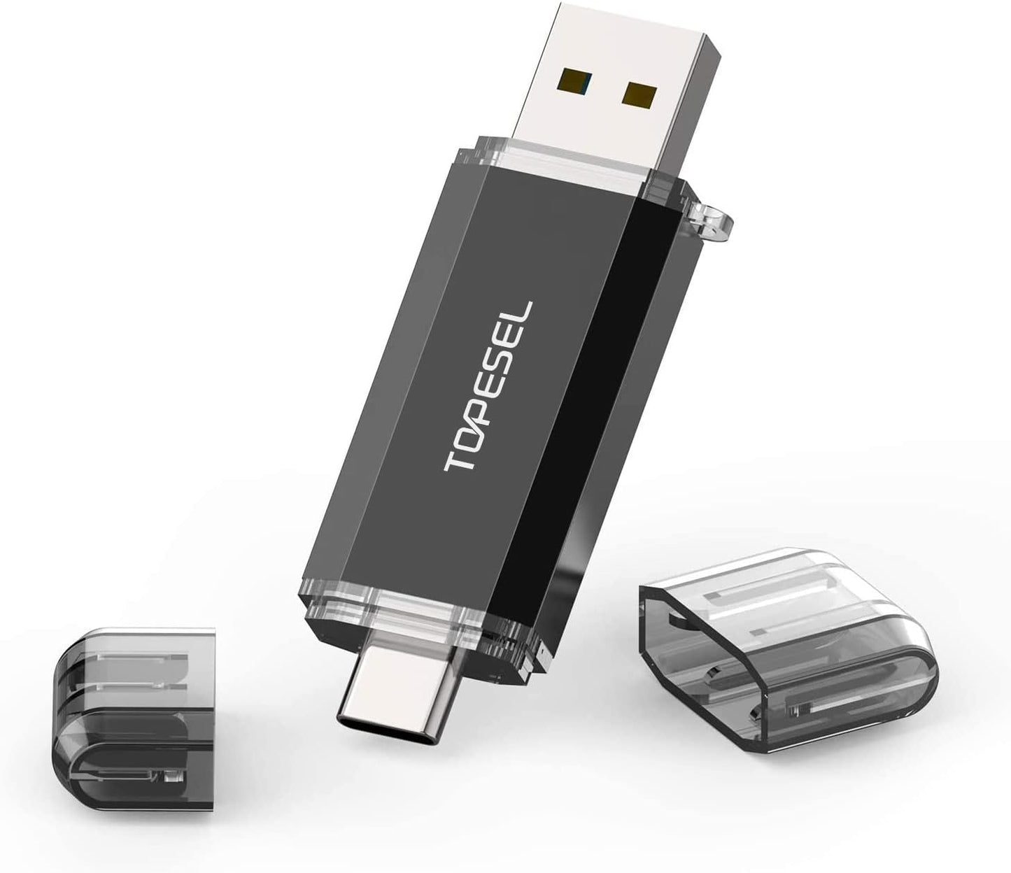 TOPESEL 256GB Dual USB-C Flash Drive