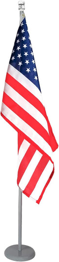 Indoor Telescoping Flag Pole with Base 6ft-8ft - Stable, Easy Install