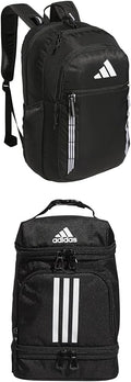 adidas Excel Backpack + Insulated Lunch Bag Bundle - Roomy, Durable