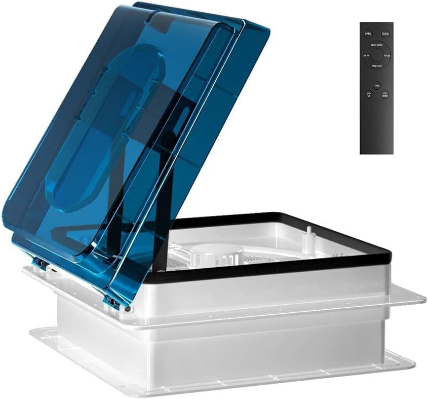 2012 Air Max 14in Vent RV Roof Vent with Ultra Quiet Fan