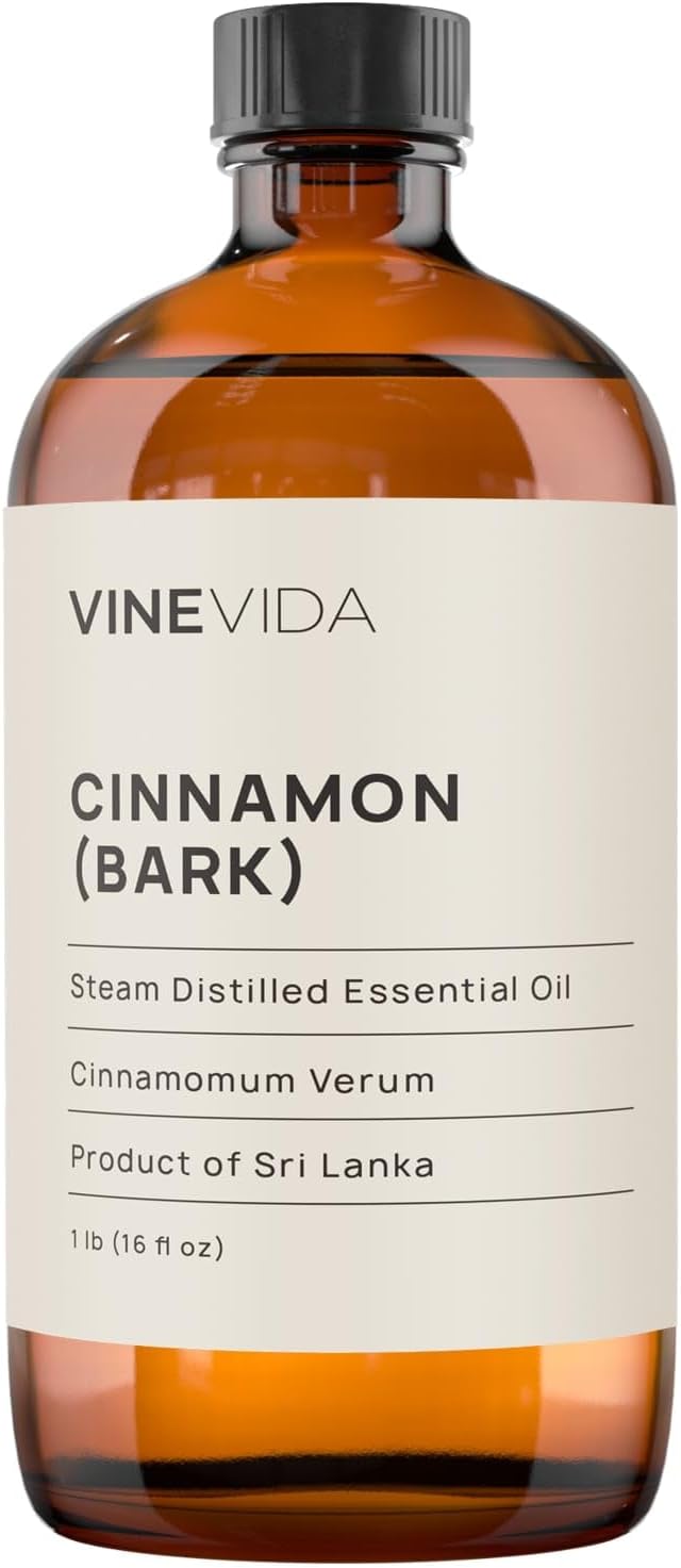 Cinnamon Bark Essential Oil 16 oz - Pure and Undiluted Oil
