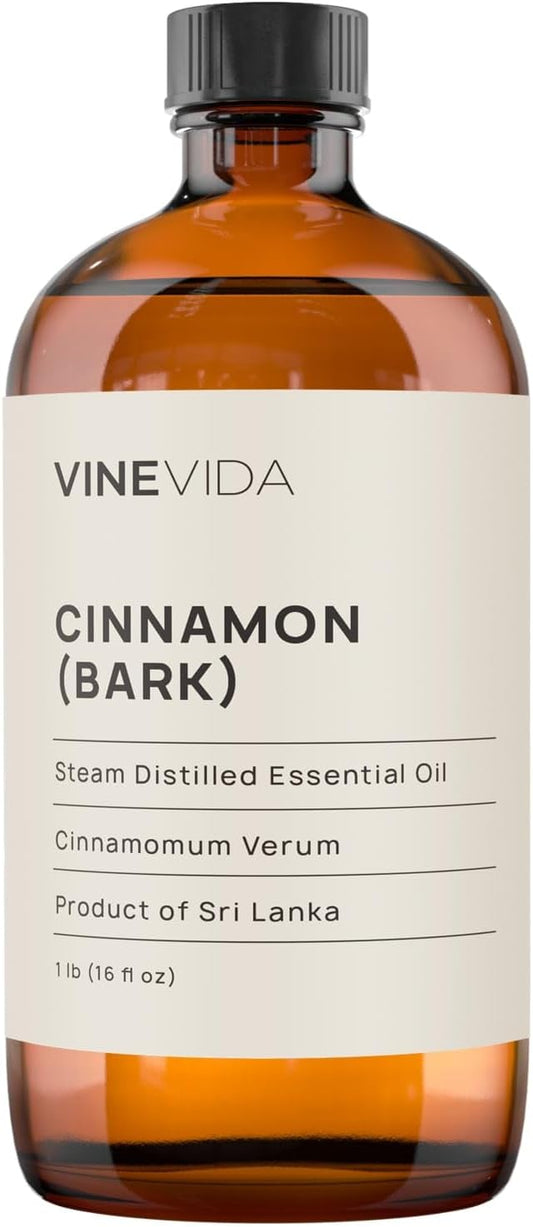 Cinnamon Bark Essential Oil 16 oz - Pure and Undiluted Oil