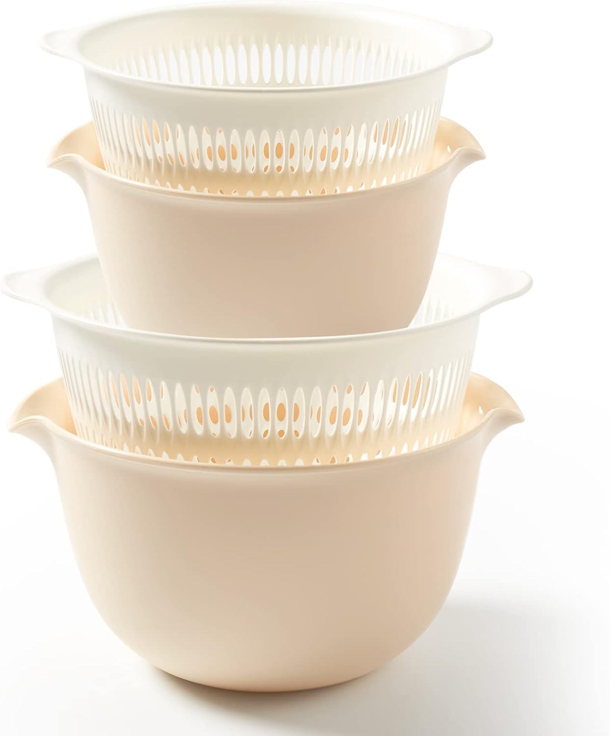 Sunkaioo 2-in-1 Kitchen Colander Set - Clean & Mix Easily