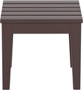 Ashore Outdoor Patio Modern Adirondack Side Table - Compact Accent