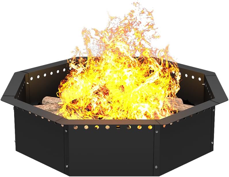 Mocomax Smokeless Fire Pit Ring for Outdoor Gatherings