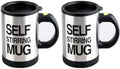 Self-Stirring Coffee Mug Set - Effortless Mixing!
