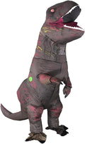 Inflatable T-rex Costume for Adults - Funny Blow Up Dino Suit