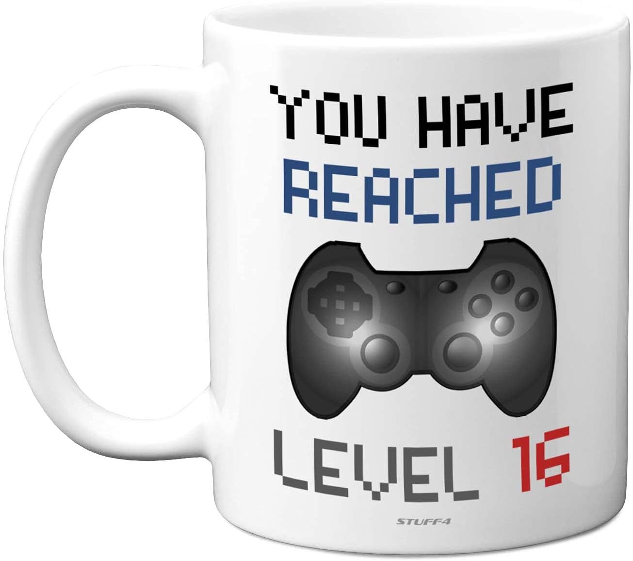 Level 16 Gamer Mug - Dishwasher Safe, Retro Video Game Gift