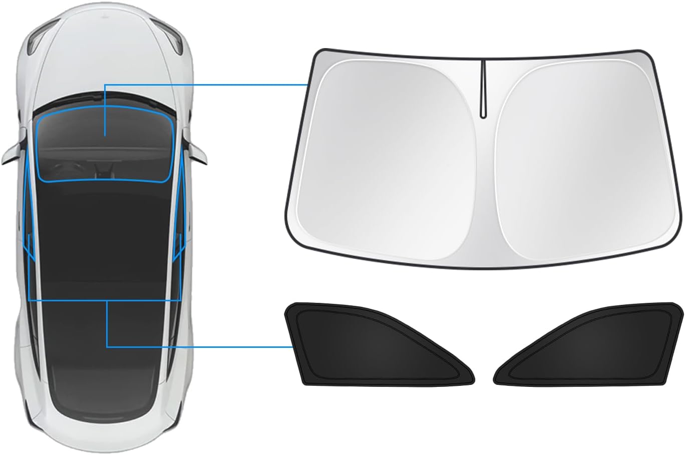 Custom-Fit Windshield Sun Shade for 2025 2026 Chevy Equinox