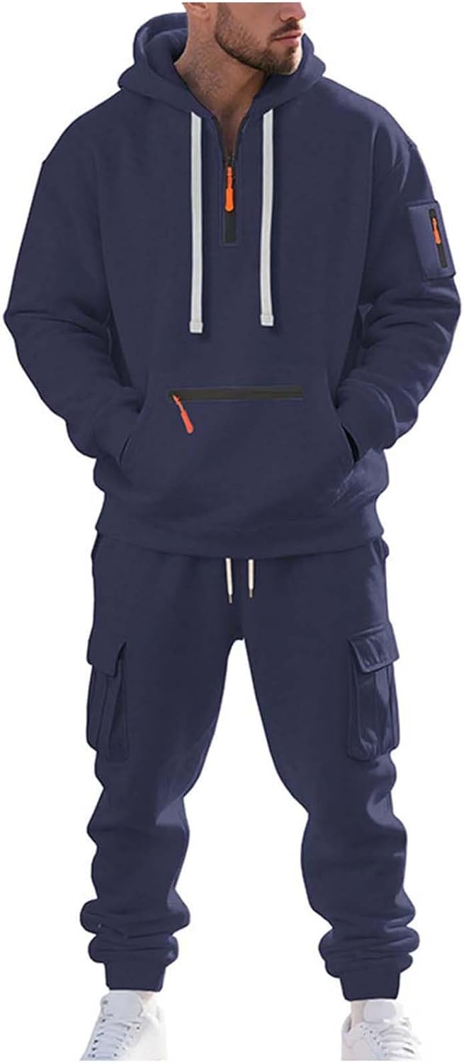 Fleece Lined Men Tracksuit Set for Ultimate Comfort and Style