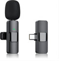 PQRQP Wireless Microphone for iPhone 15 USB C - Compact Lavalier