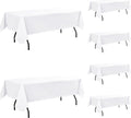 Vinyl Tablecloth with Flannel Backing 6-Pack 60x84 in - Waterproof