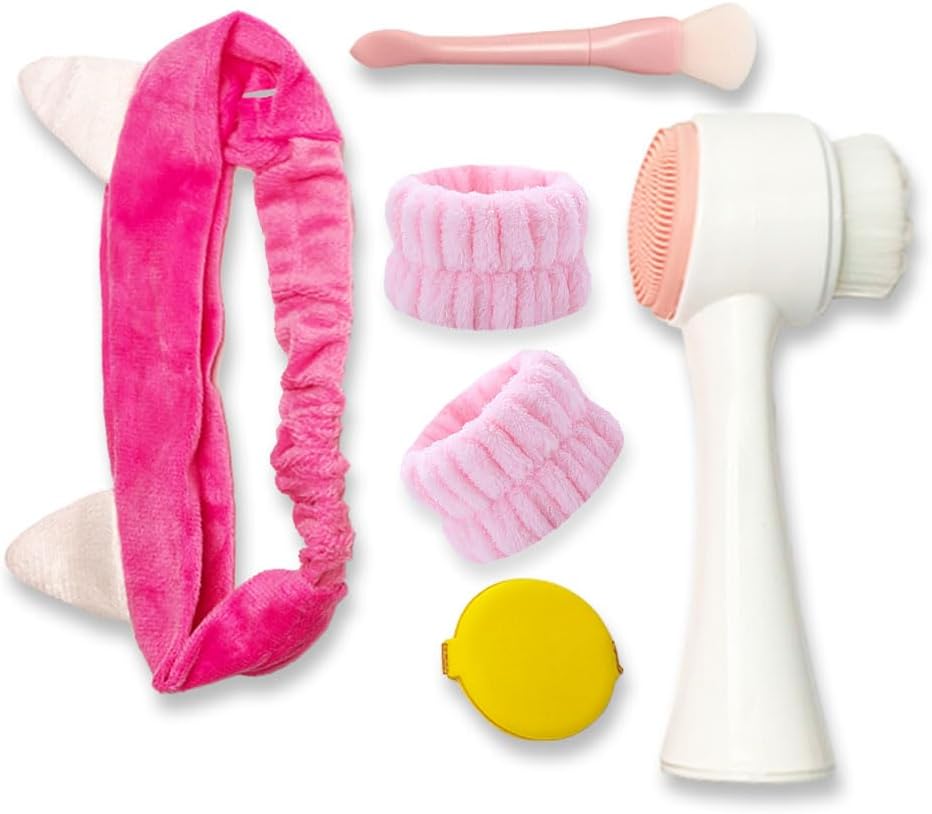 Pink Face Cleansing Set for Radiant Skin