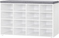 DINZI LVJ Shoe Storage Bench with Cushion for Entryway and More