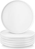 vancasso White Ceramic Dinner Plates Set of 6 10.5 in - Minimal Matte