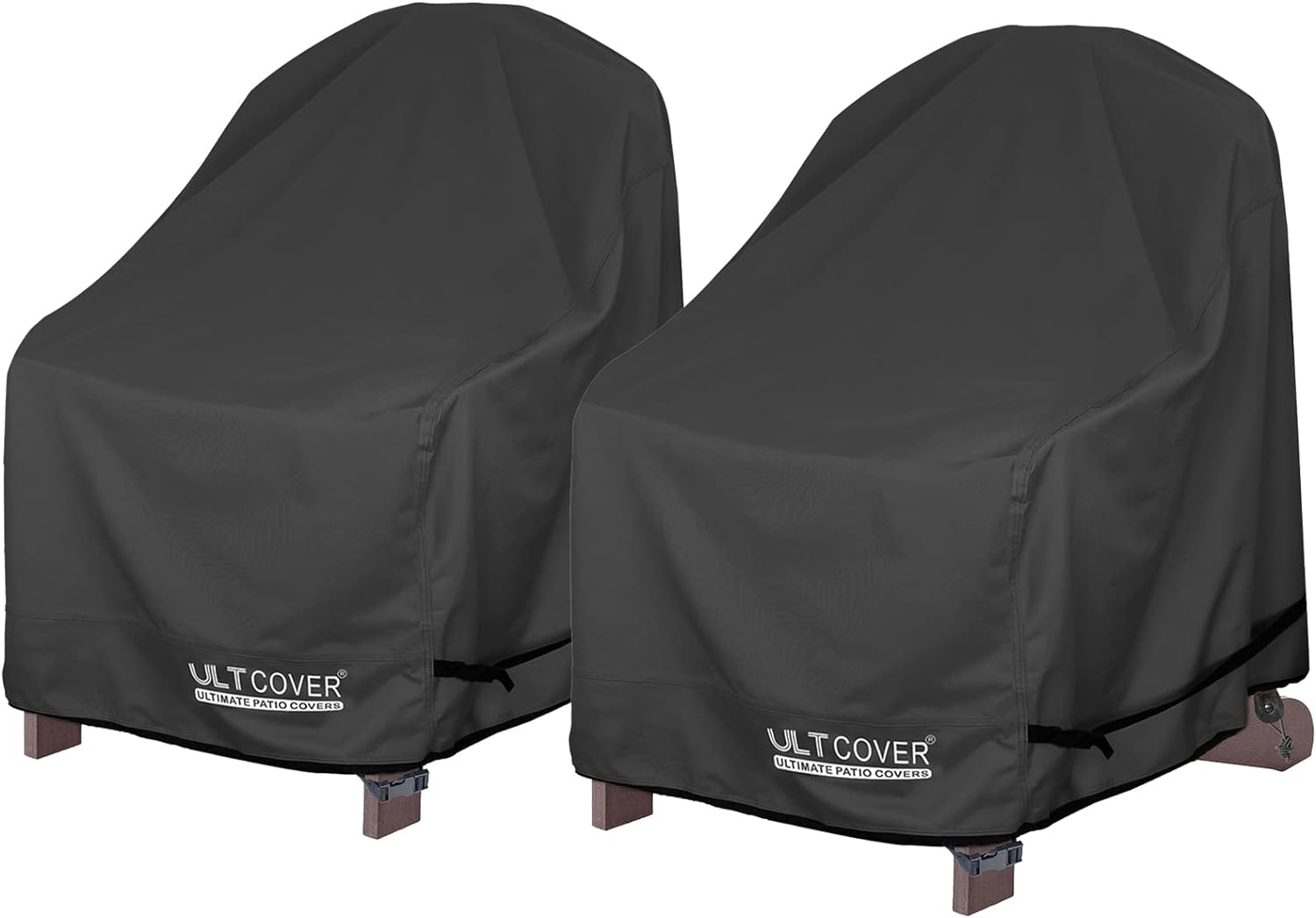 ULTCOVER Waterproof Patio Adirondack Chair Cover 2 Pack for Outdoor