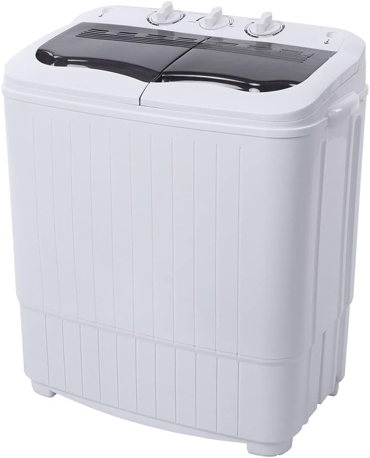 Winado Portable Compact Washer & Spin Cycle - 15LBS Capacity