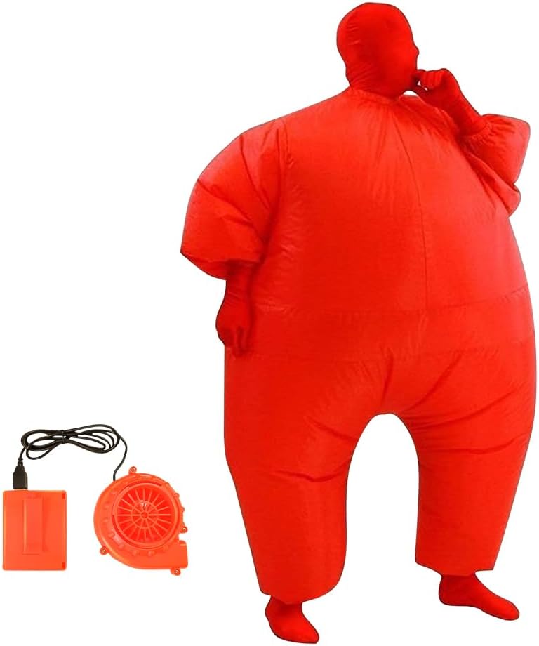 Qshine Adult Inflatable Full Body Jumpsuit for Fun Parties