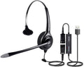 VoiceJoy USB Headphone Office Noise Cancelling Headset - Single-Ear