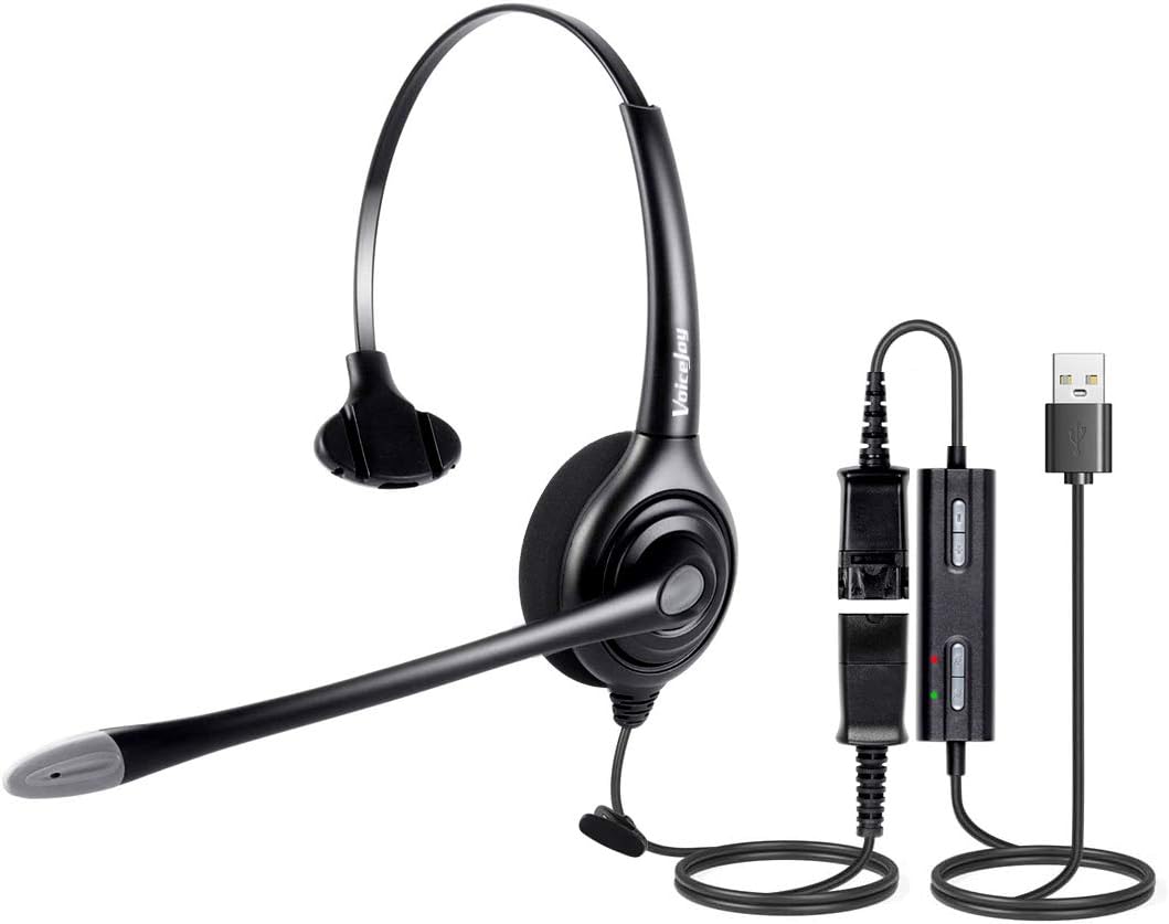 VoiceJoy USB Headphone Office Noise Cancelling Headset Review