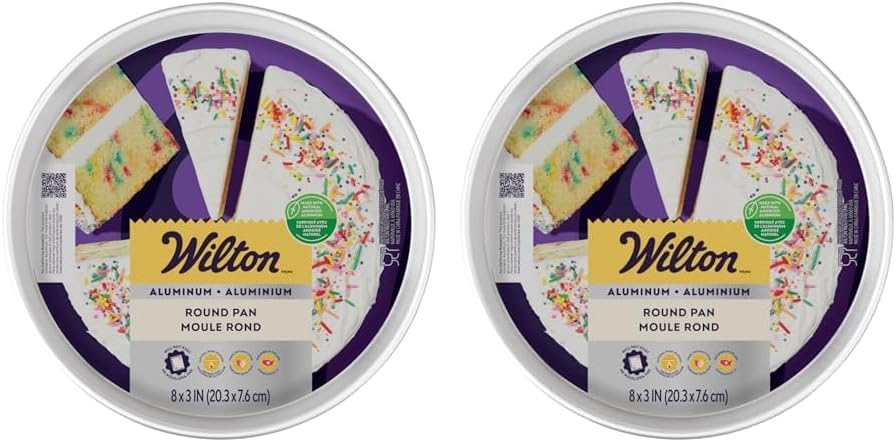Wilton Aluminum Round Cake Pan Set for Perfect Baking Results