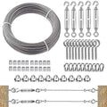 1/8in Wire Rope Kit 100ft with M6 Turnbuckles - Heavy Duty Tensioner