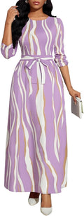 Long Dress for Women Casual Long Sleeve Maxi Dress - Comfortable loose