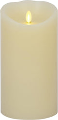 Luminara Scalloped Edge Flameless LED Candle 4in x 7in - Real Wax