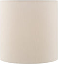 Transitional Drum Spider Lamp Shade 8in Off White - Warm Linen Light