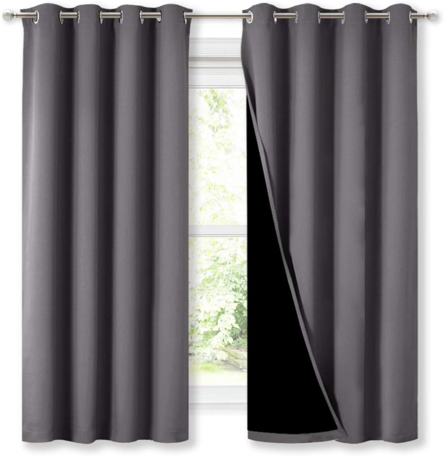 NICETOWN 100% Blackout Curtains for Energy Efficiency and Style
