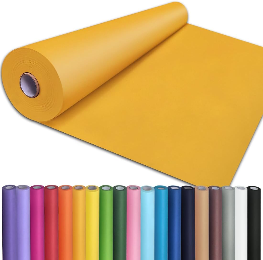 PerkHomy 24in x 200in Orange Kraft Paper Roll for Crafting