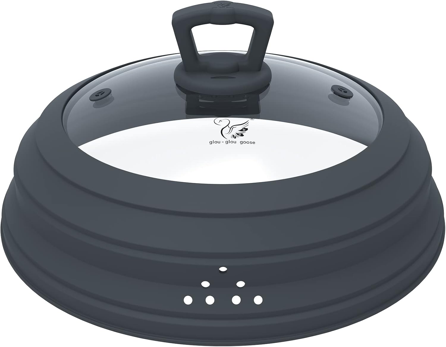 10.8 Vented Glass Splatter Guard - Keep Food Mess-Free!
