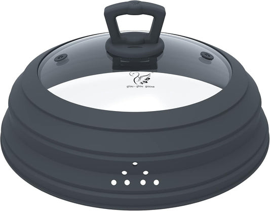 10.8 Vented Glass Splatter Guard - Keep Food Mess-Free!