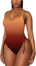 Ruched High Cut One Piece Swimsuit - Tummy Control Cheeky (Style WP6C)