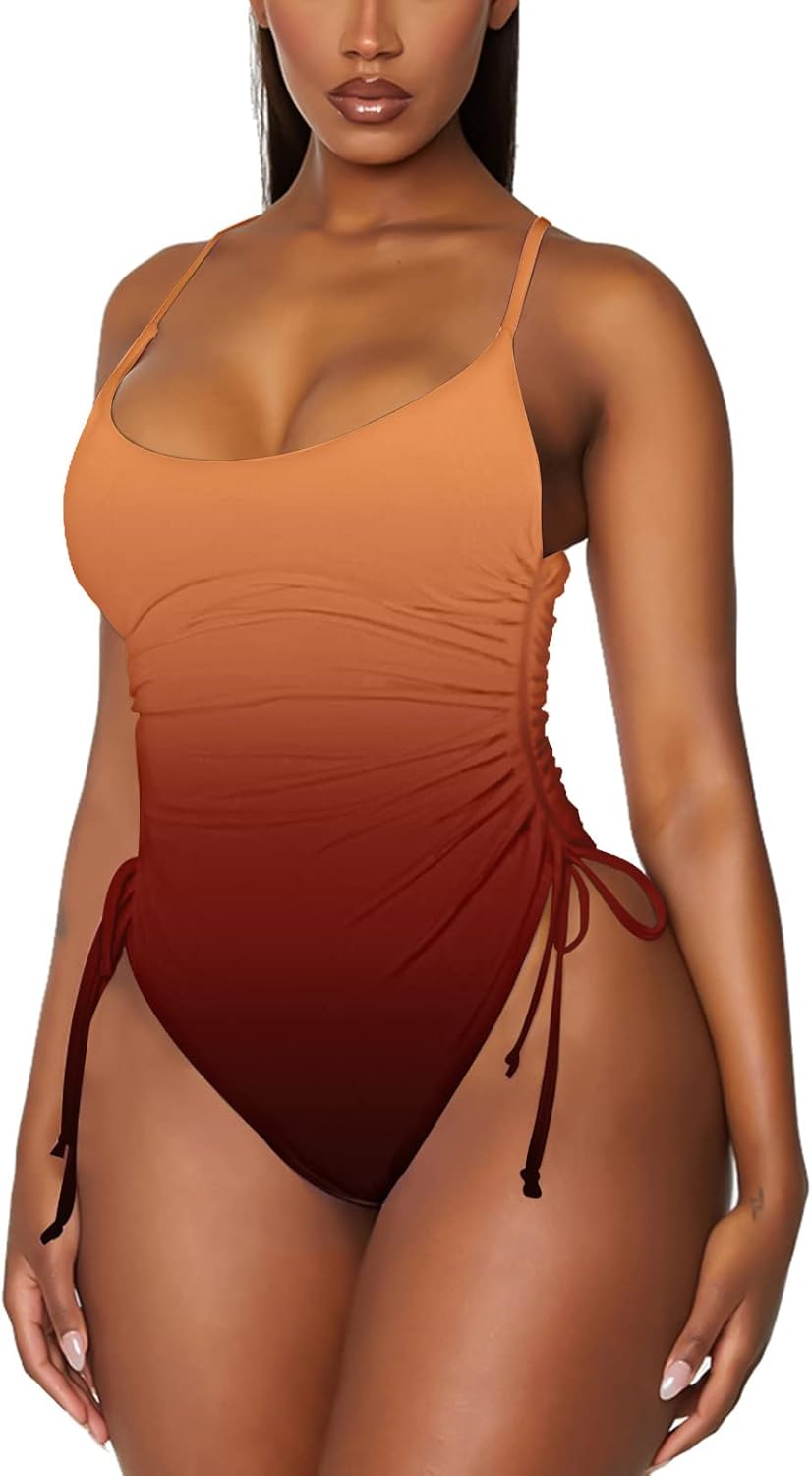 Viottiset Women's Ruched High Cut One Piece Swimsuit Review