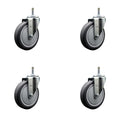 5 in Replacement Caster Set for Rubbermaid Mobile Shelf Truck - 4