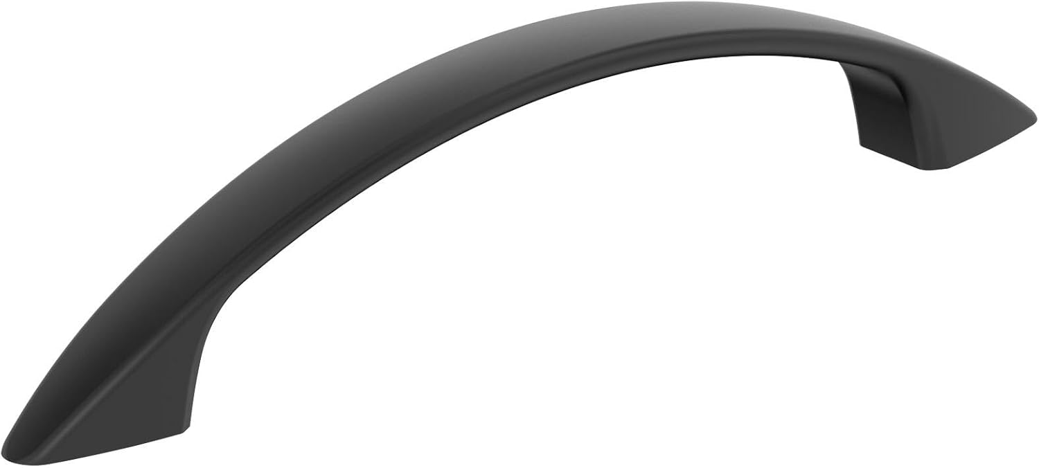 Amerock Arc Matte Black Cabinet Pulls - 10 Pack for Stylish Upgrades