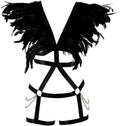 Women Body Harness Strappy Bra Hollow Elastic Cage Bra Cupless Bra