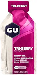 GU Energy Original Sports Nutrition Energy Gel, 24-Count - Tri-Berry