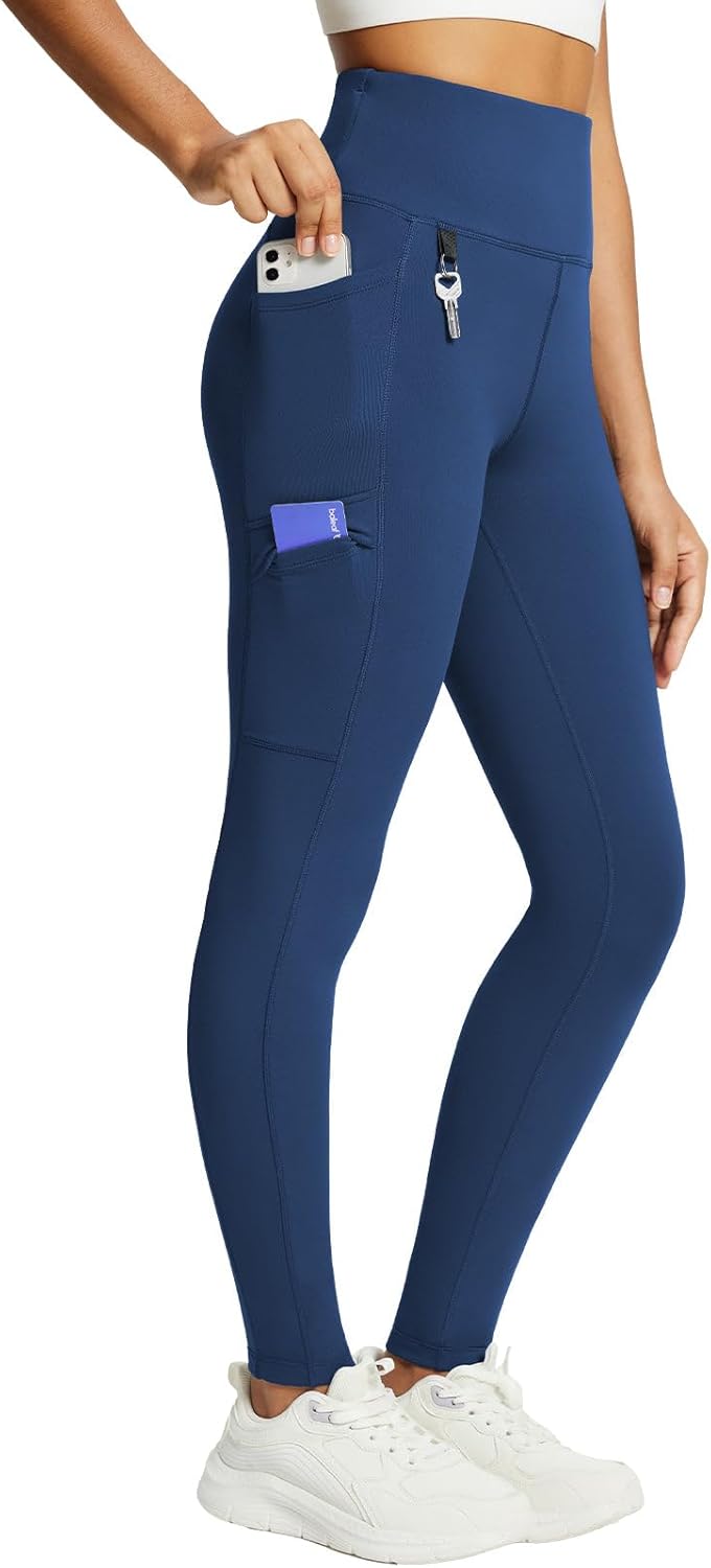 Baleaf Women's Fleece Lined Leggings for Winter Hiking Comfort