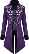 Crubelon Men's Steampunk Vintage Tailcoat Jacket - Gothic Victorian us