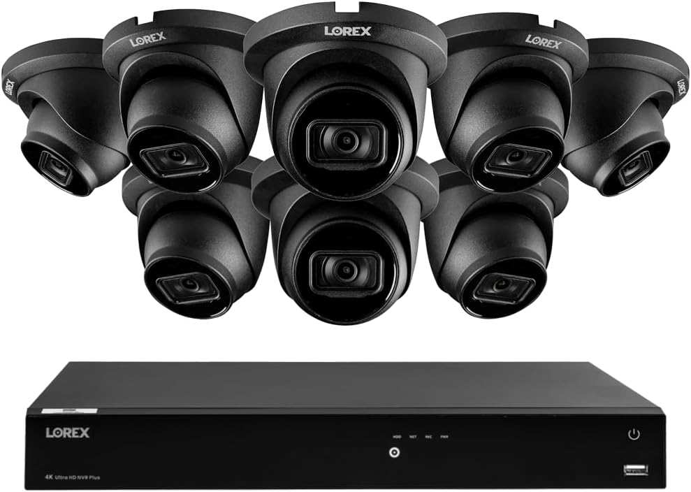 Lorex 4K 8MP 16-Camera NVR System with Color Night Vision