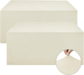 Fitted Table Covers Stretch Spandex 96 x 30 in 2 Pack - Beige