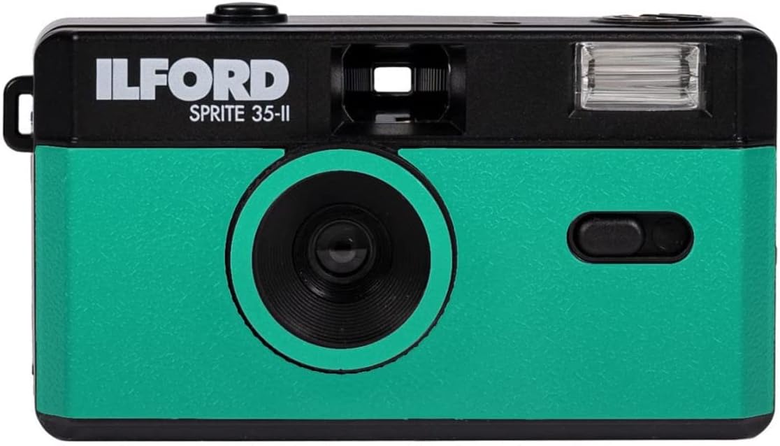 Ilford Sprite 35-II Teal/Black Reloadable 35mm Camera
