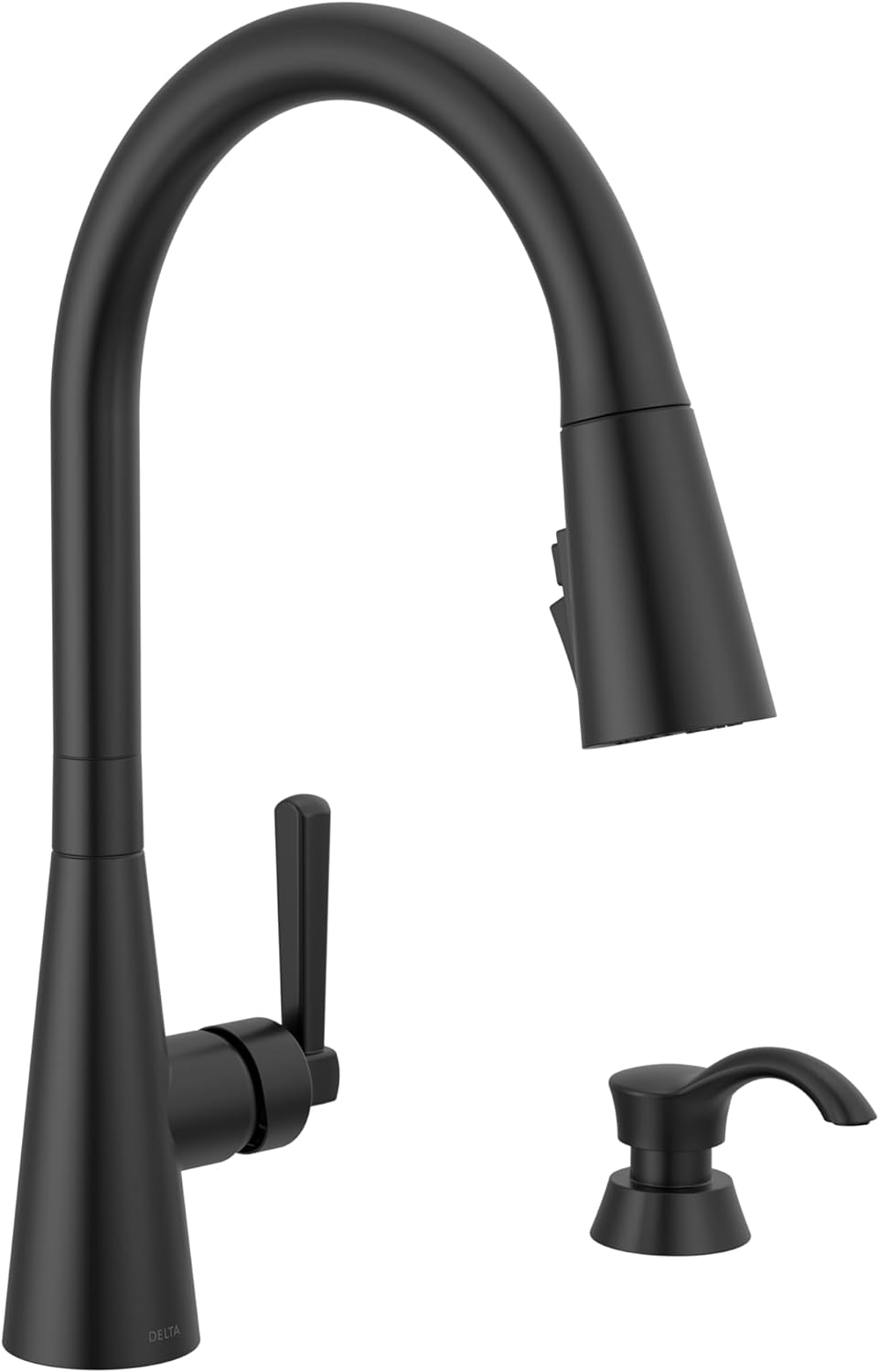 Delta Boyd Matte Black Kitchen Faucet with Pull Down Sprayer
