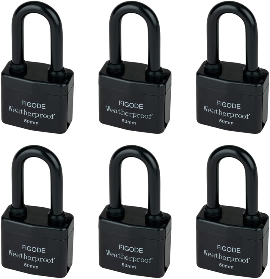 FIGODE Outdoor Waterproof Padlocks for Heavy Duty Security