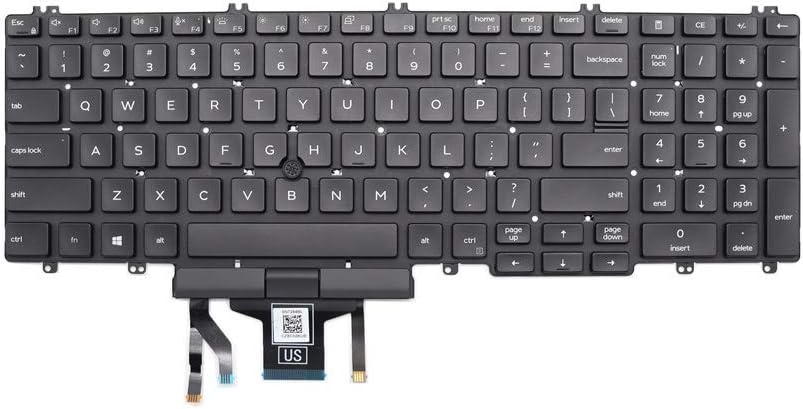 New Keyboard Replacement for Latitude 5500 5501 Precision 3540