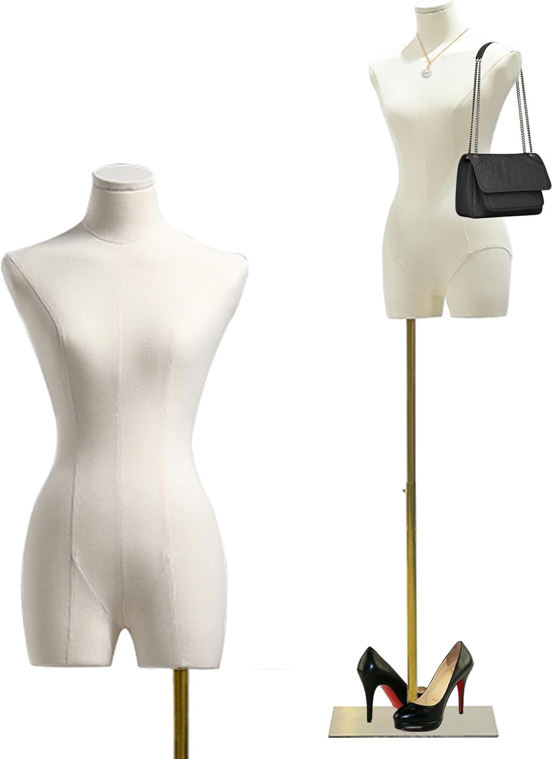 Female Mannequin Dress Form for Display and Sewing Needs
